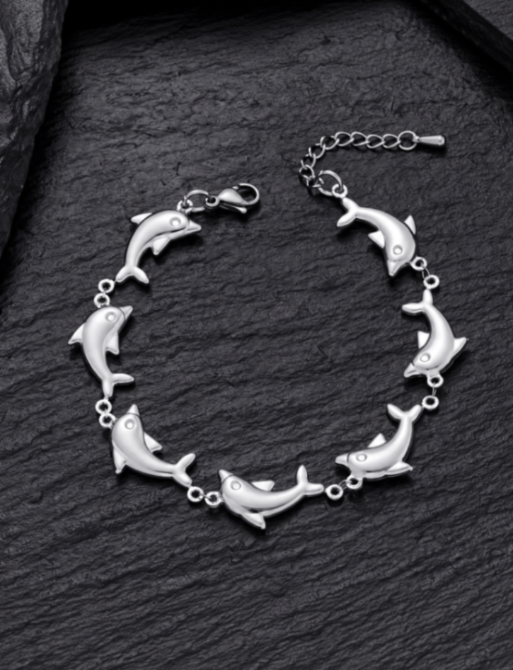Silver Dolphin Bracelet