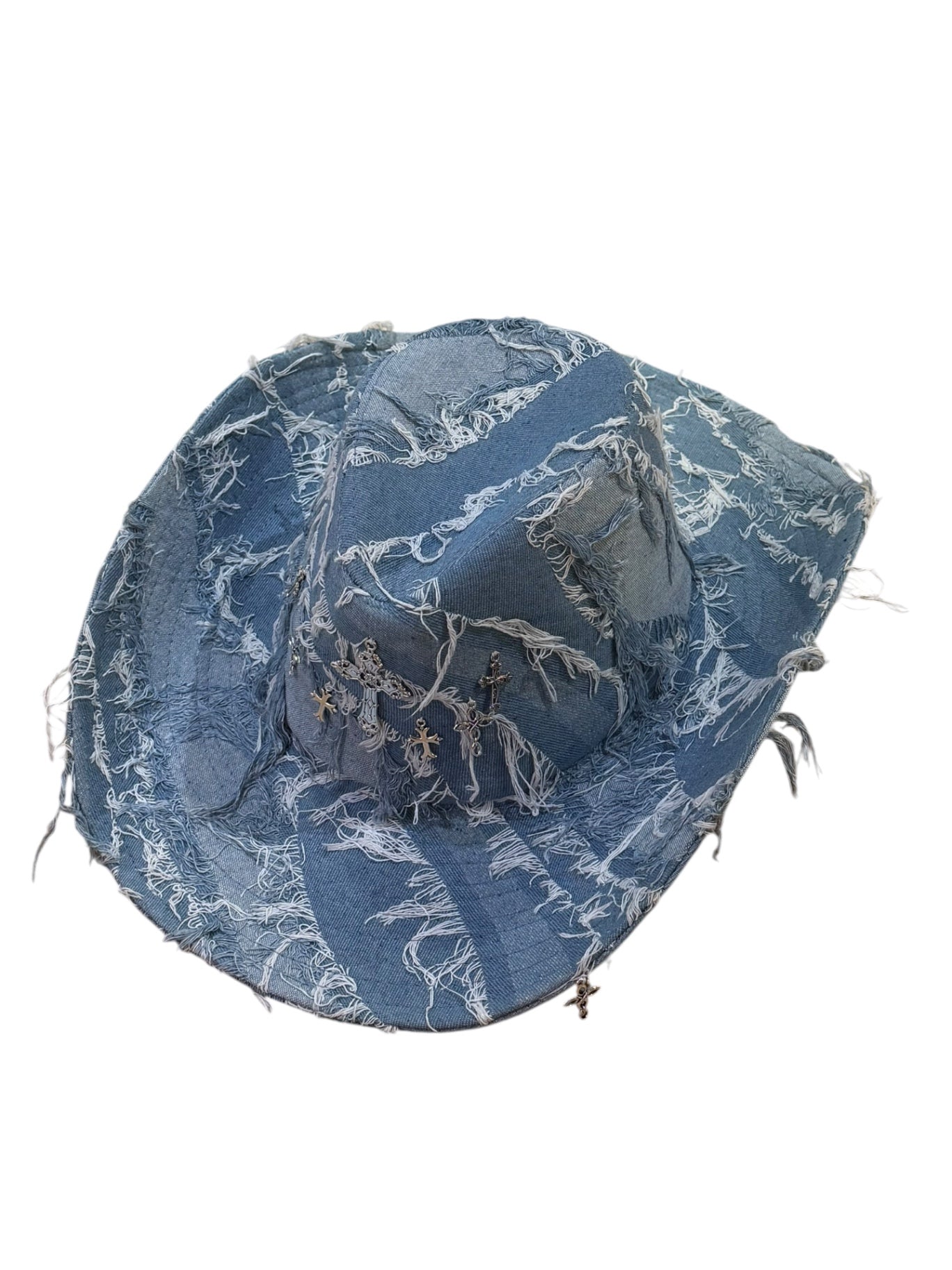 Angel Blue Denim Cowboy Hat