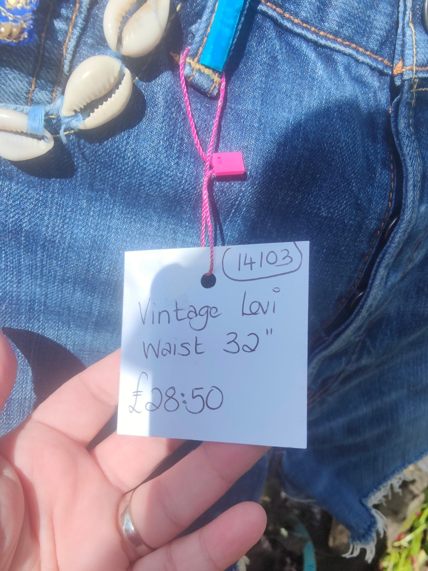 Vintage Levi Shorts- upcycled - waist 32 inches
