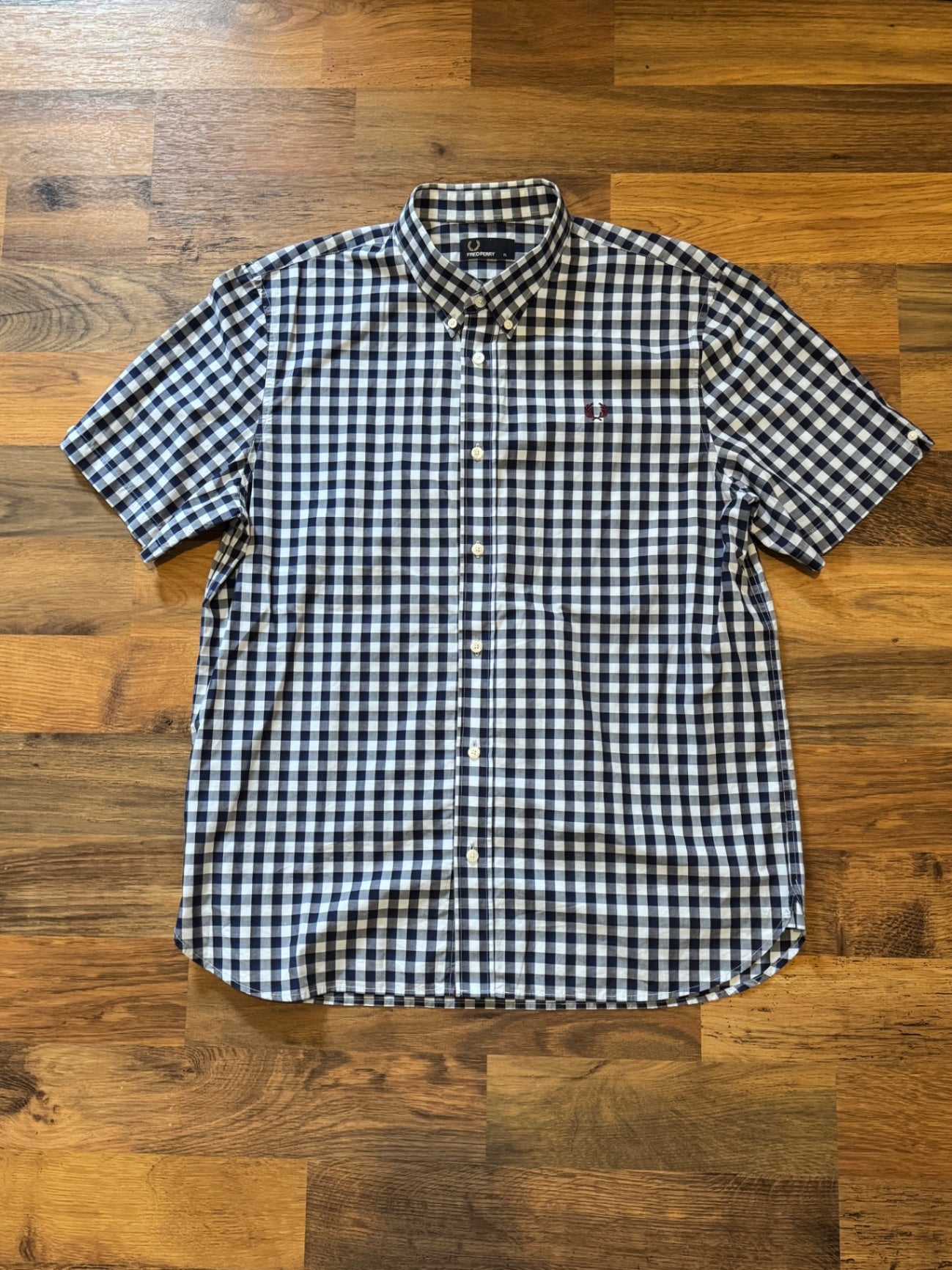 Fred Perry - BLUE/WHITE CHEQUERED