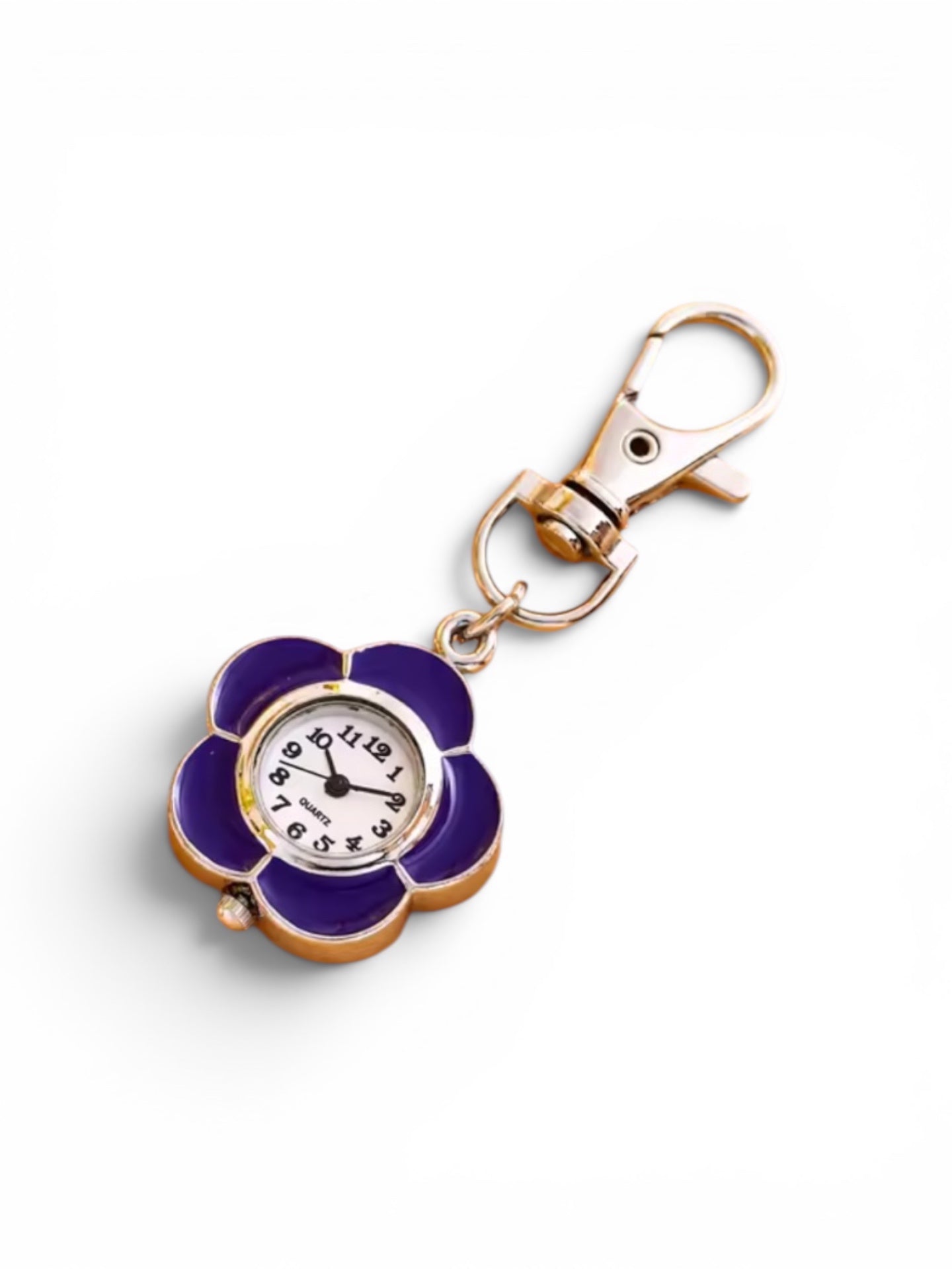 Purple Flower Watch Keychain/Bagcharm