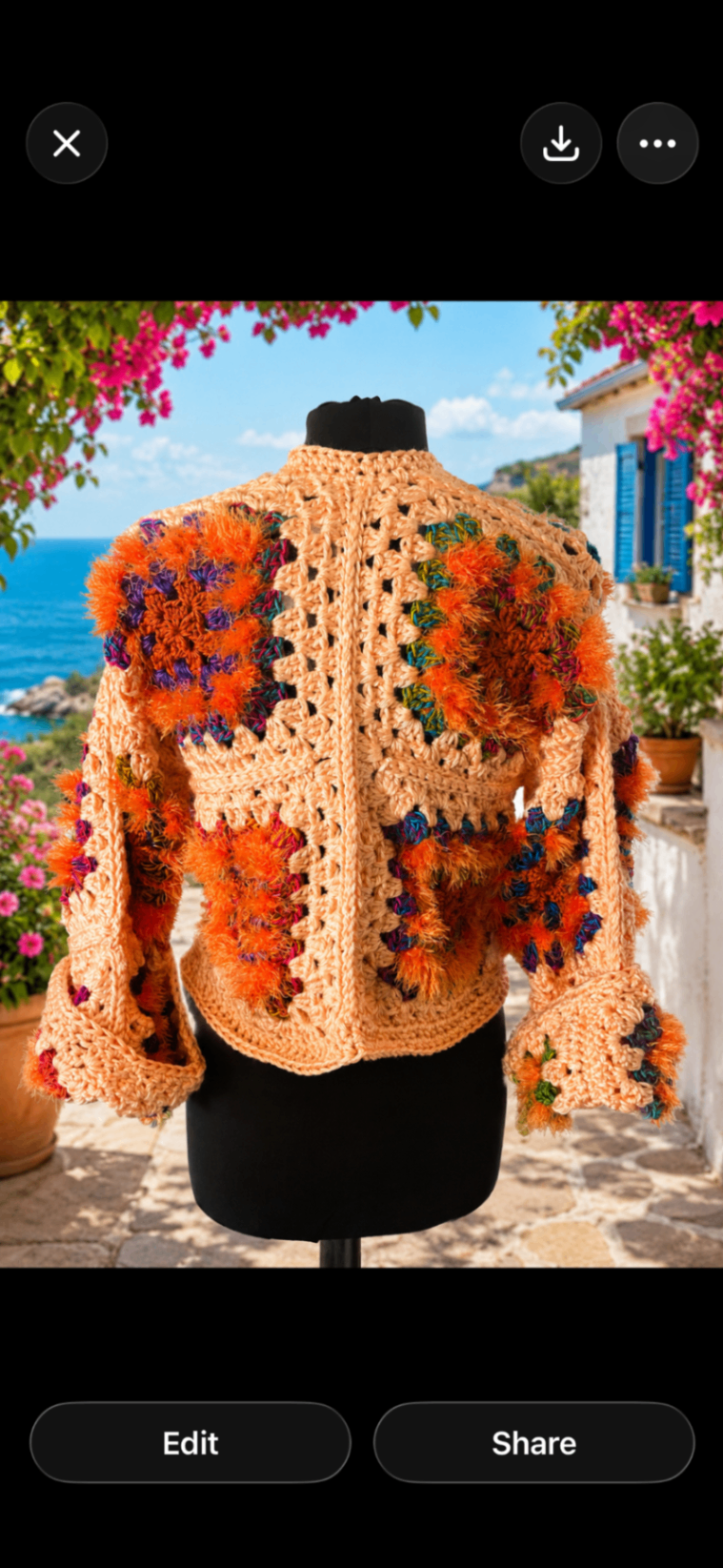 Peach jacket