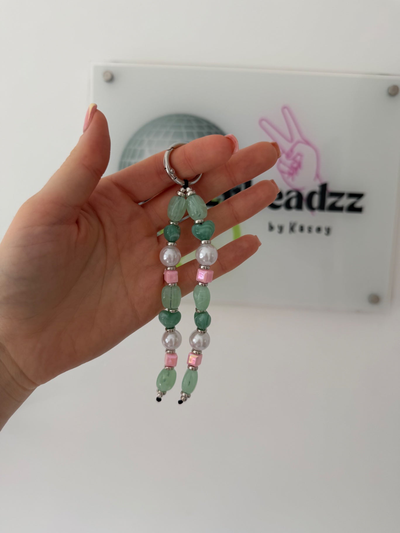 ‘Strawberry Matcha’ keyring