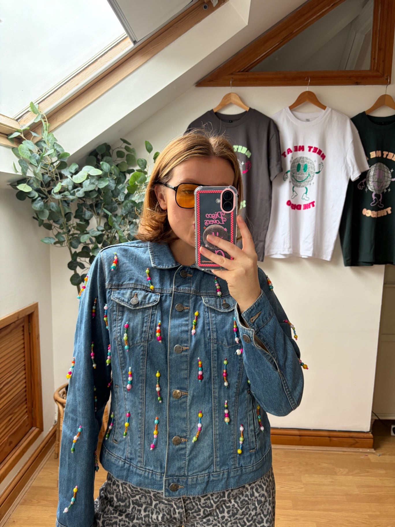 Candy Beaded denim jacket