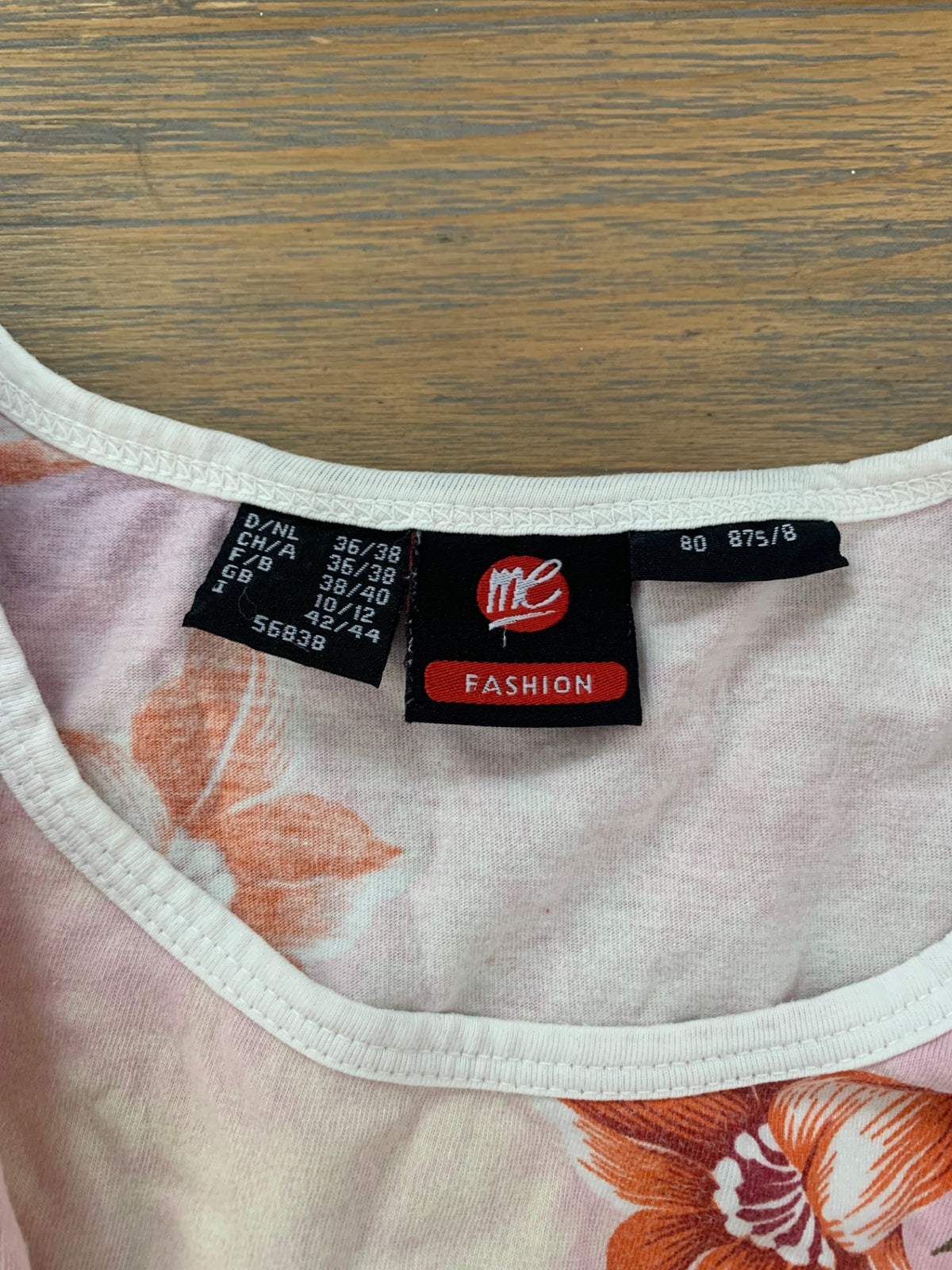 vintage 100% cotton pink top