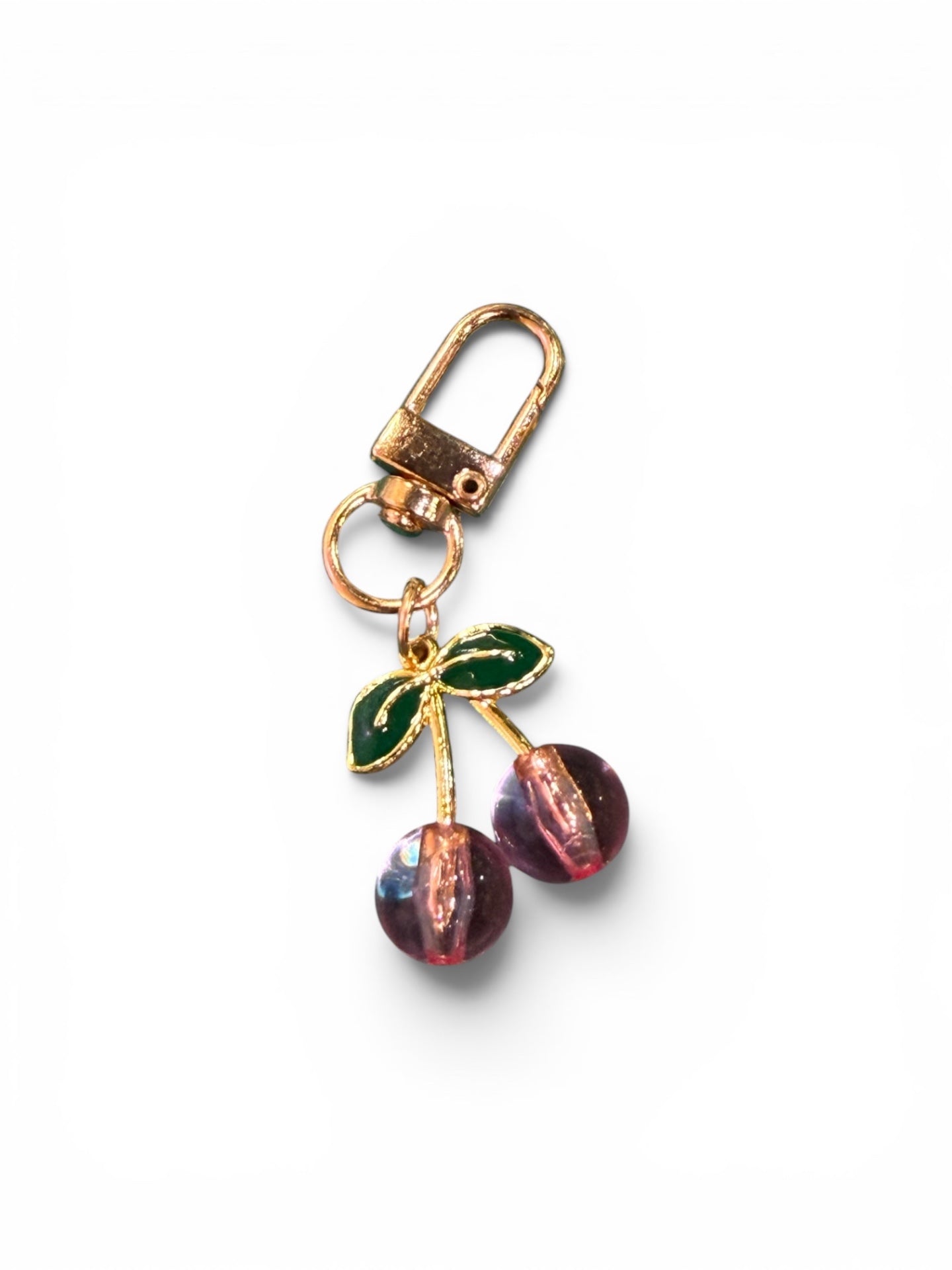 Pink Cherry Bag Charm