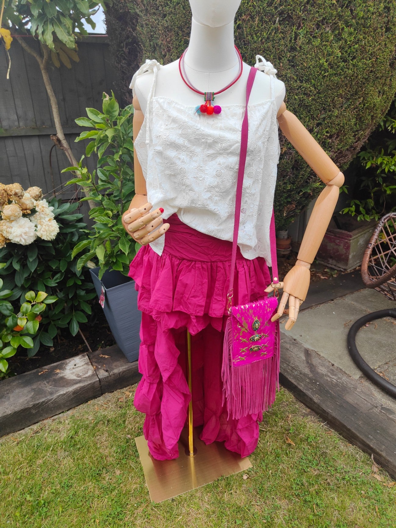 Es cana organic cotton hi low skirt