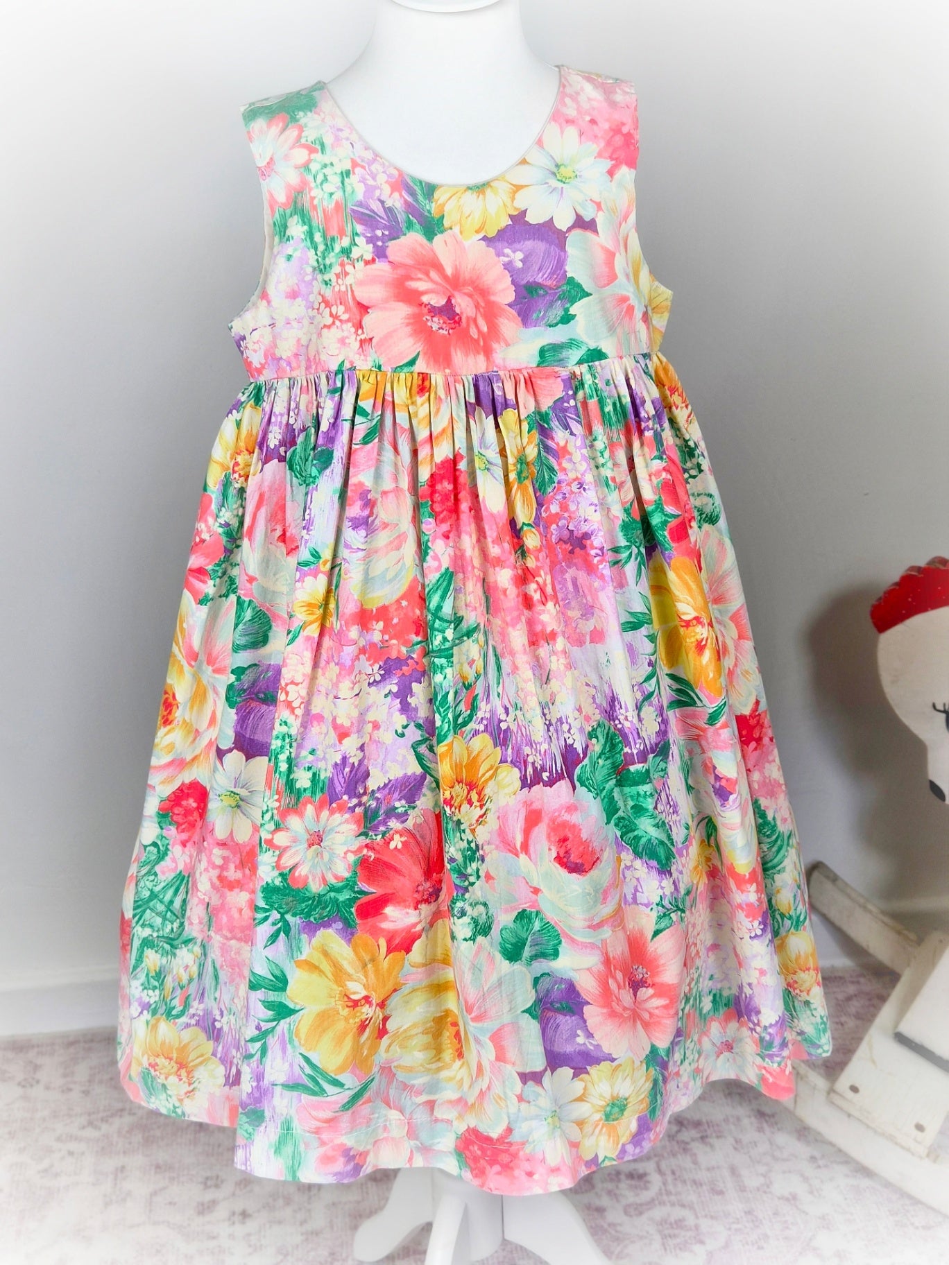 Vintage fabric handmade dress