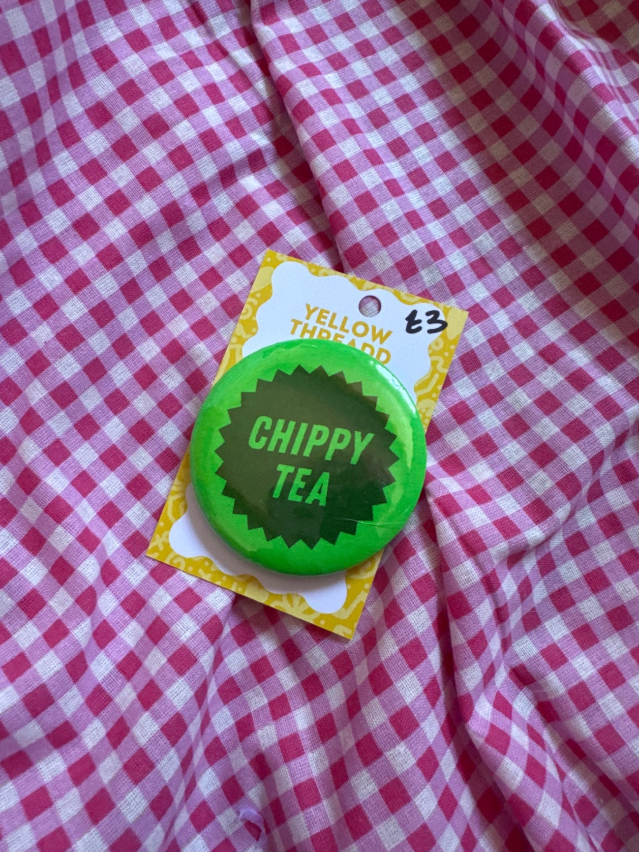 Chippy tea badge