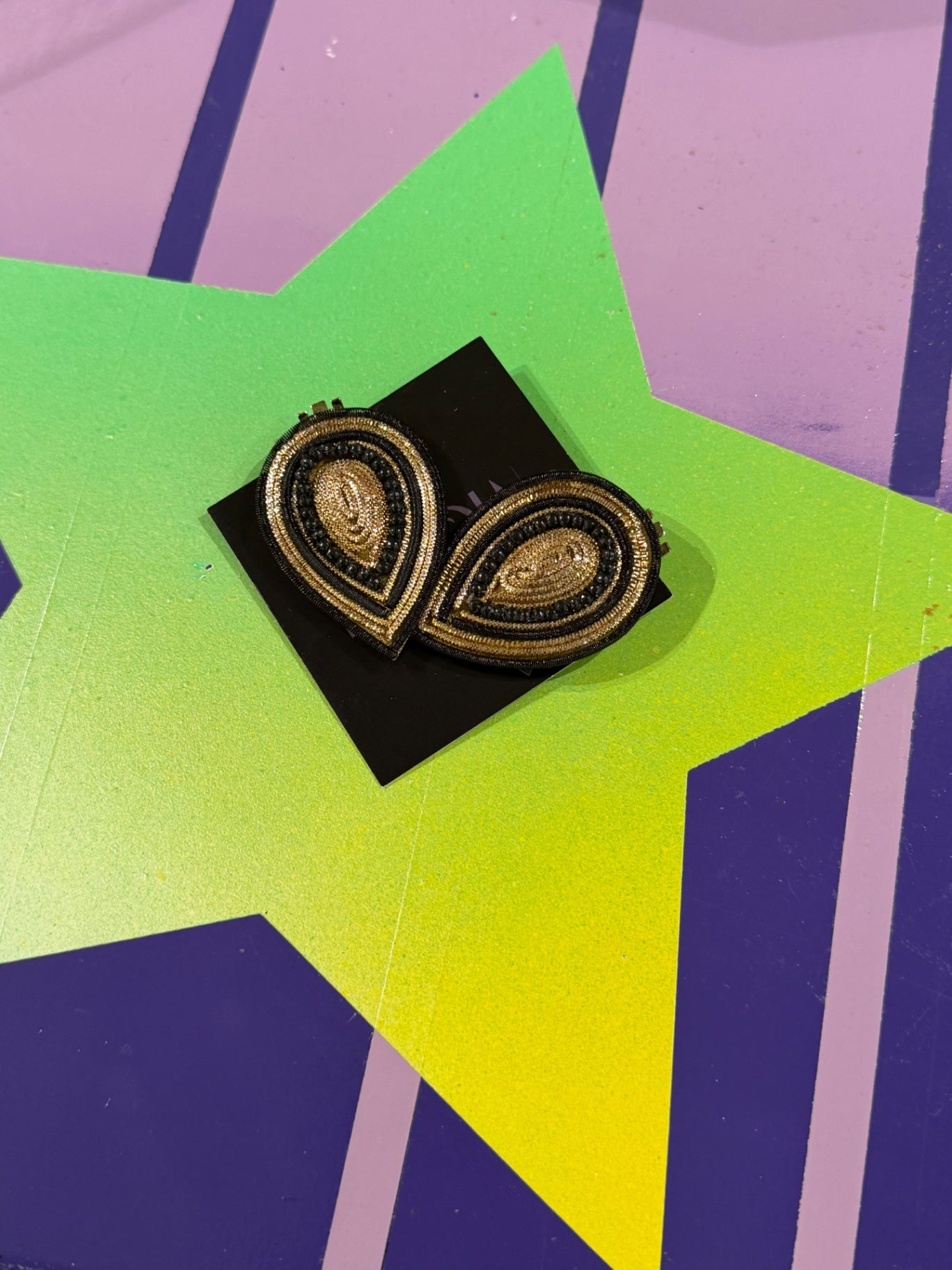 Moroccan Shoe Clip Black