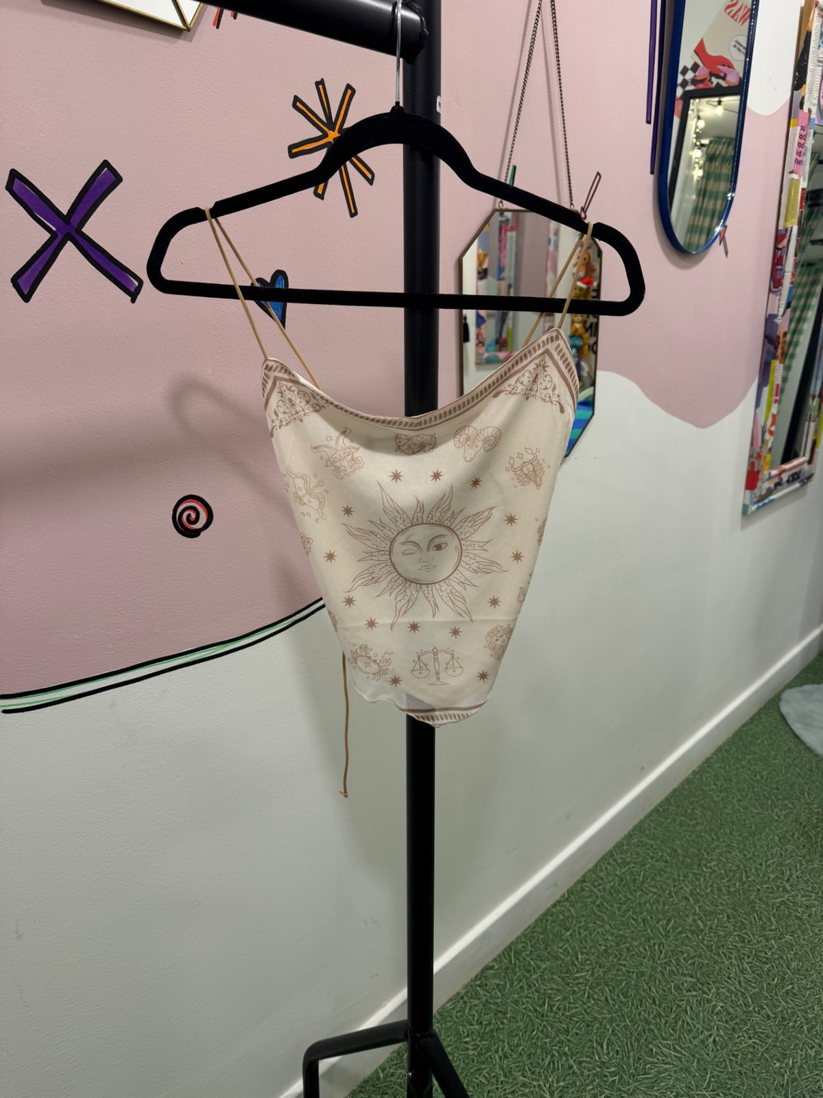 Sun Beam Hanky Mesh Top