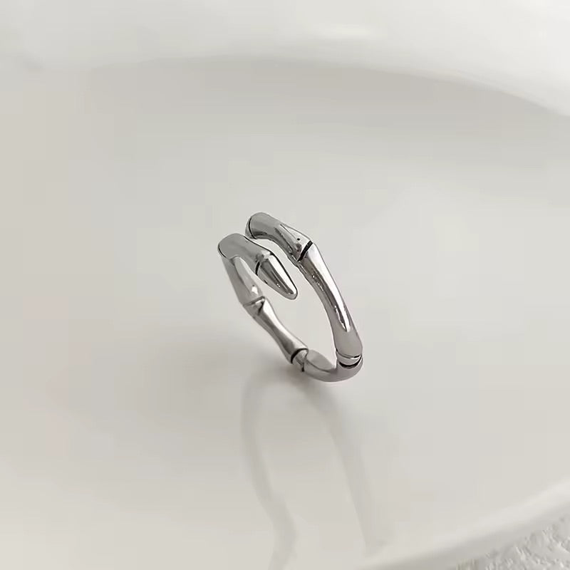 Silver Bamboo Ring