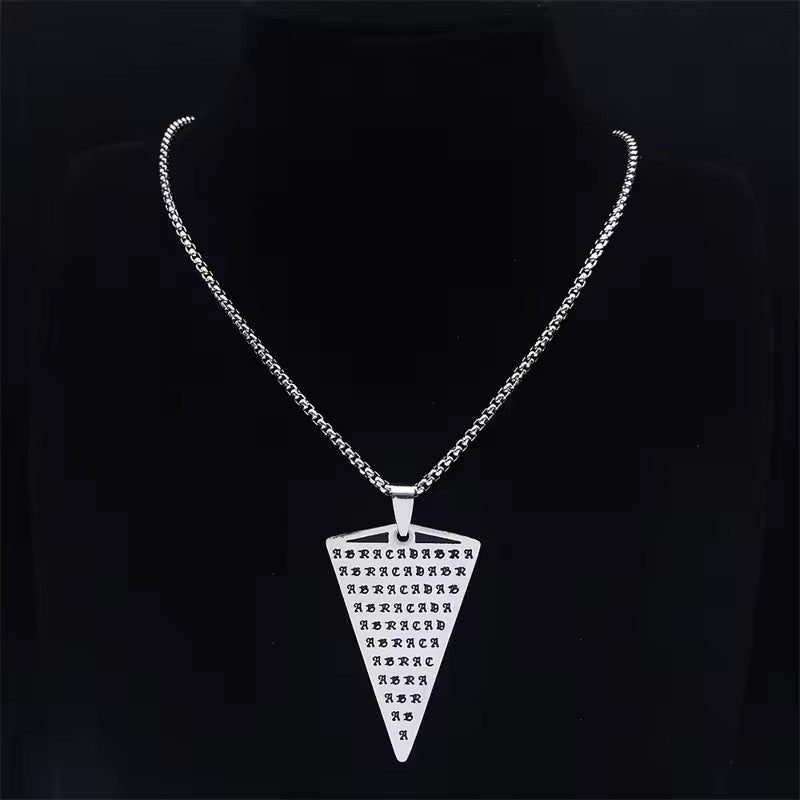 Abrakadabra Amulet Silver