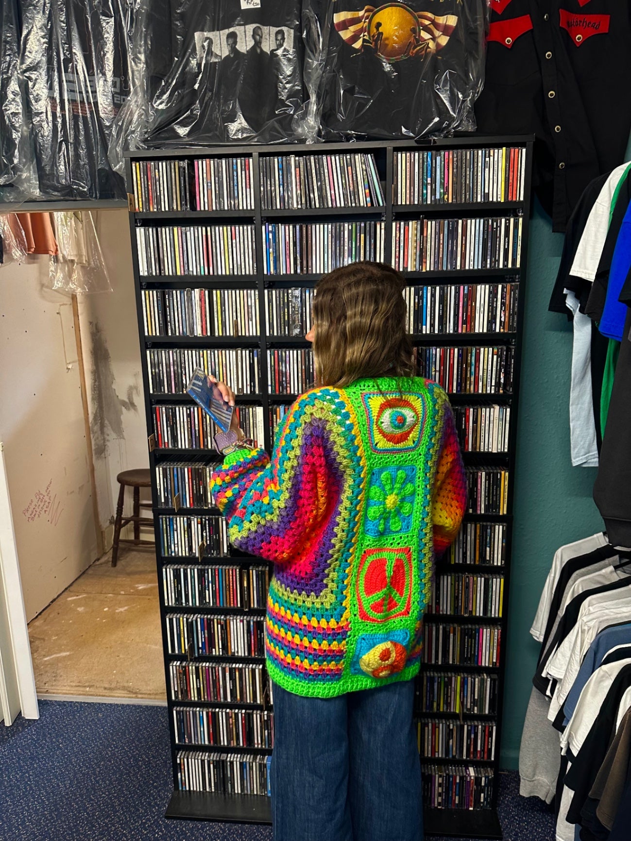 Rainbow Crochet Cardigan🌈