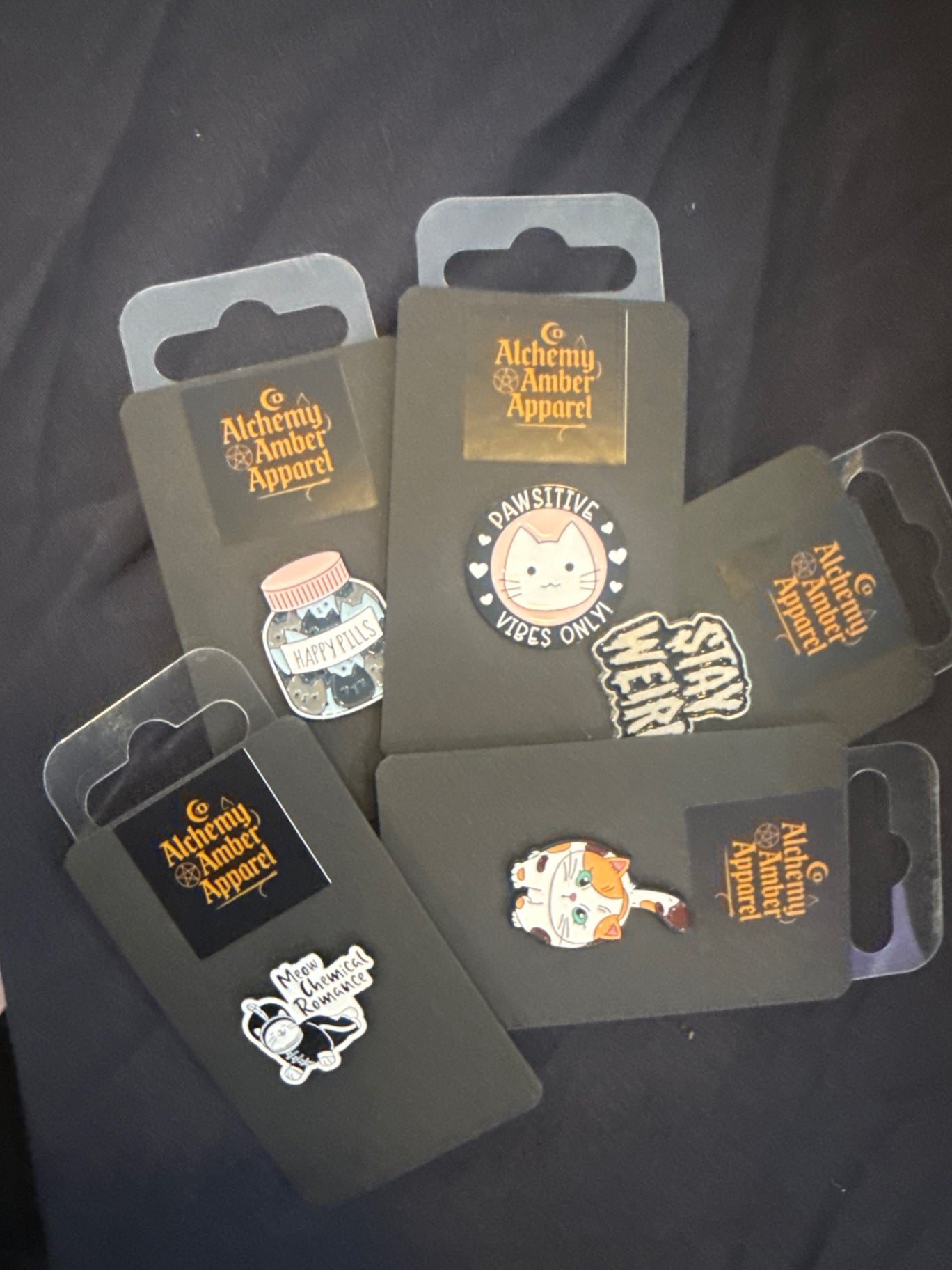 Various enamel pins