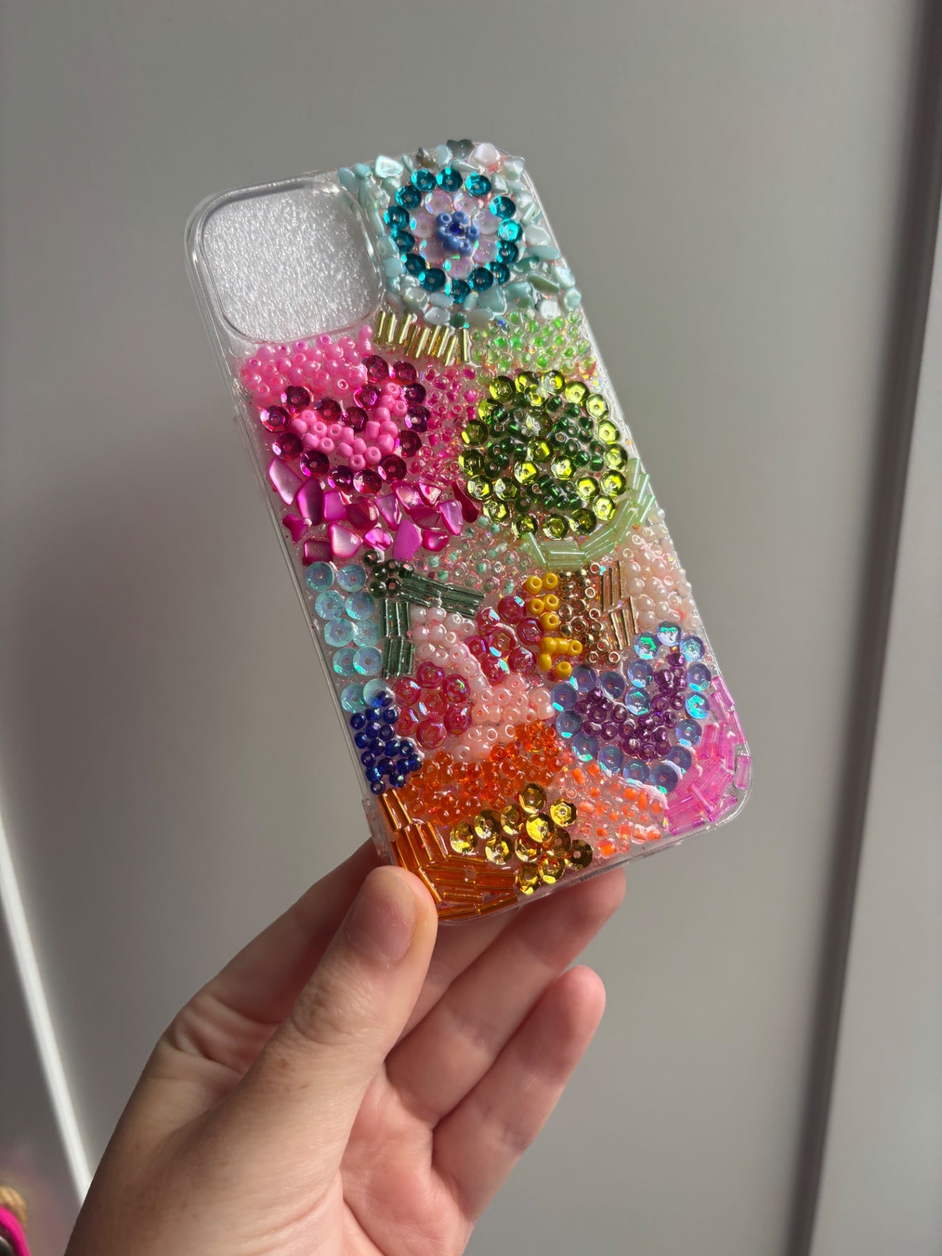 Beaded funky phone case iPhone 13/14