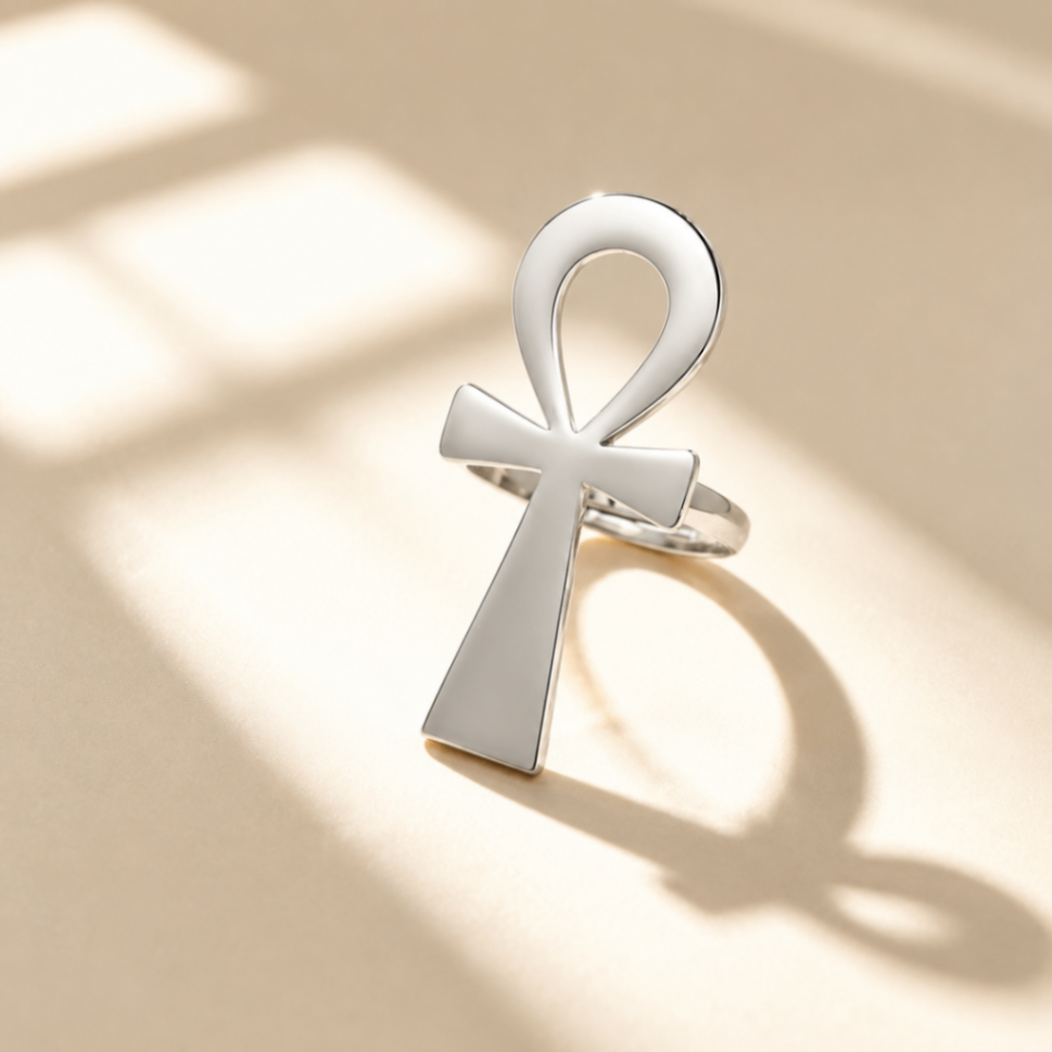 Silver Ankh Ring
