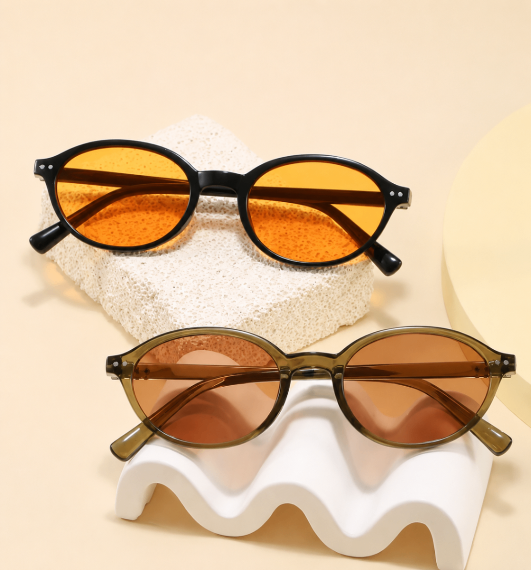 Blair Oval Sunglasses Olive