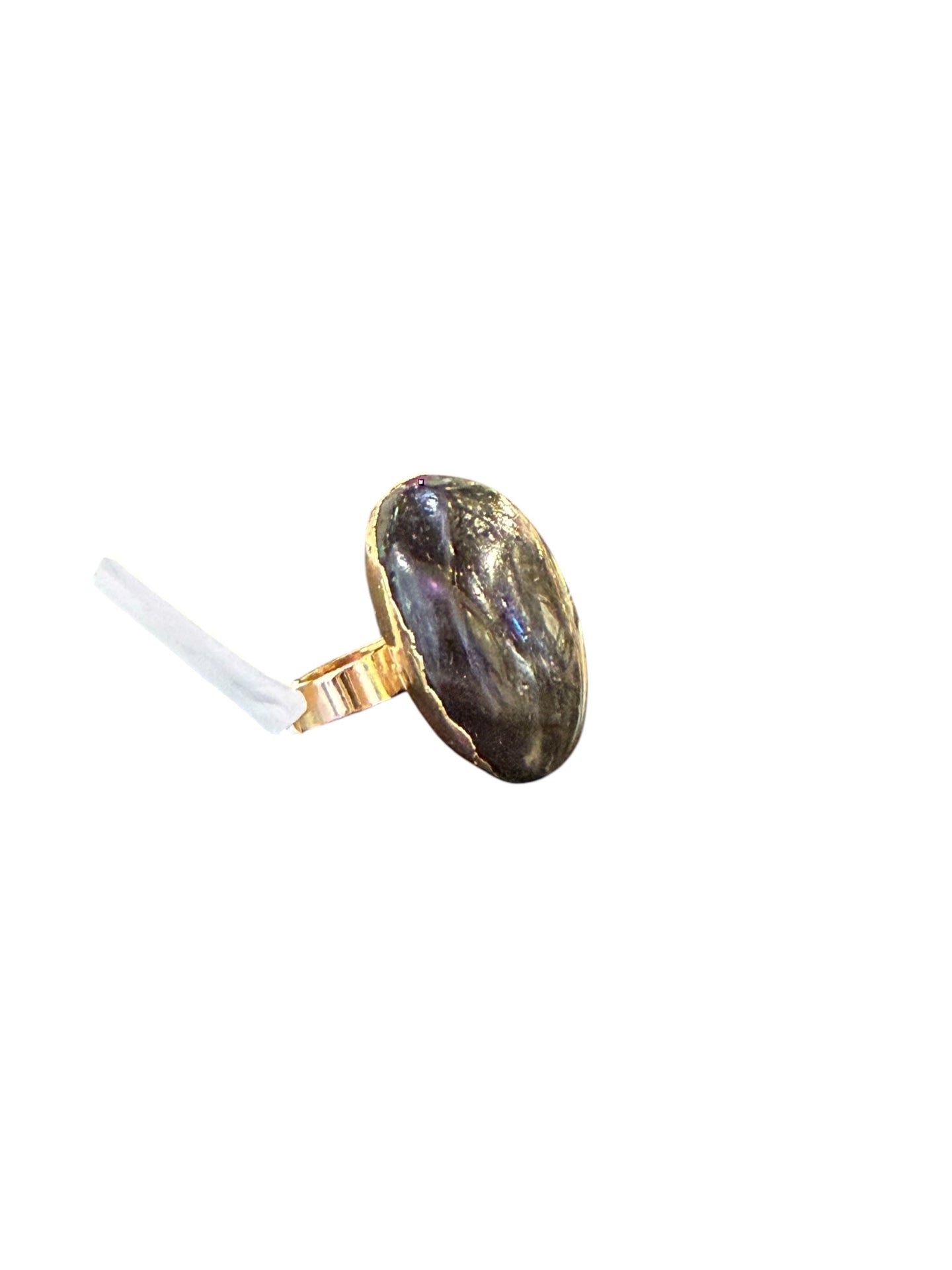 Chunky Gold Labradorite Ring