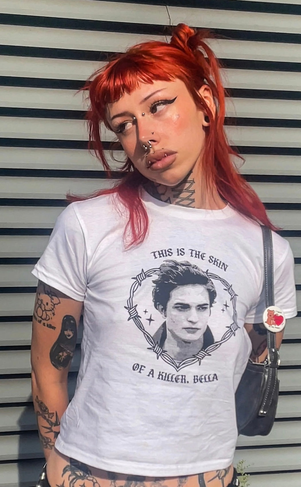 "This Is The Skin Of A Killer Bella" Edward Baby Tee - MEDIUM