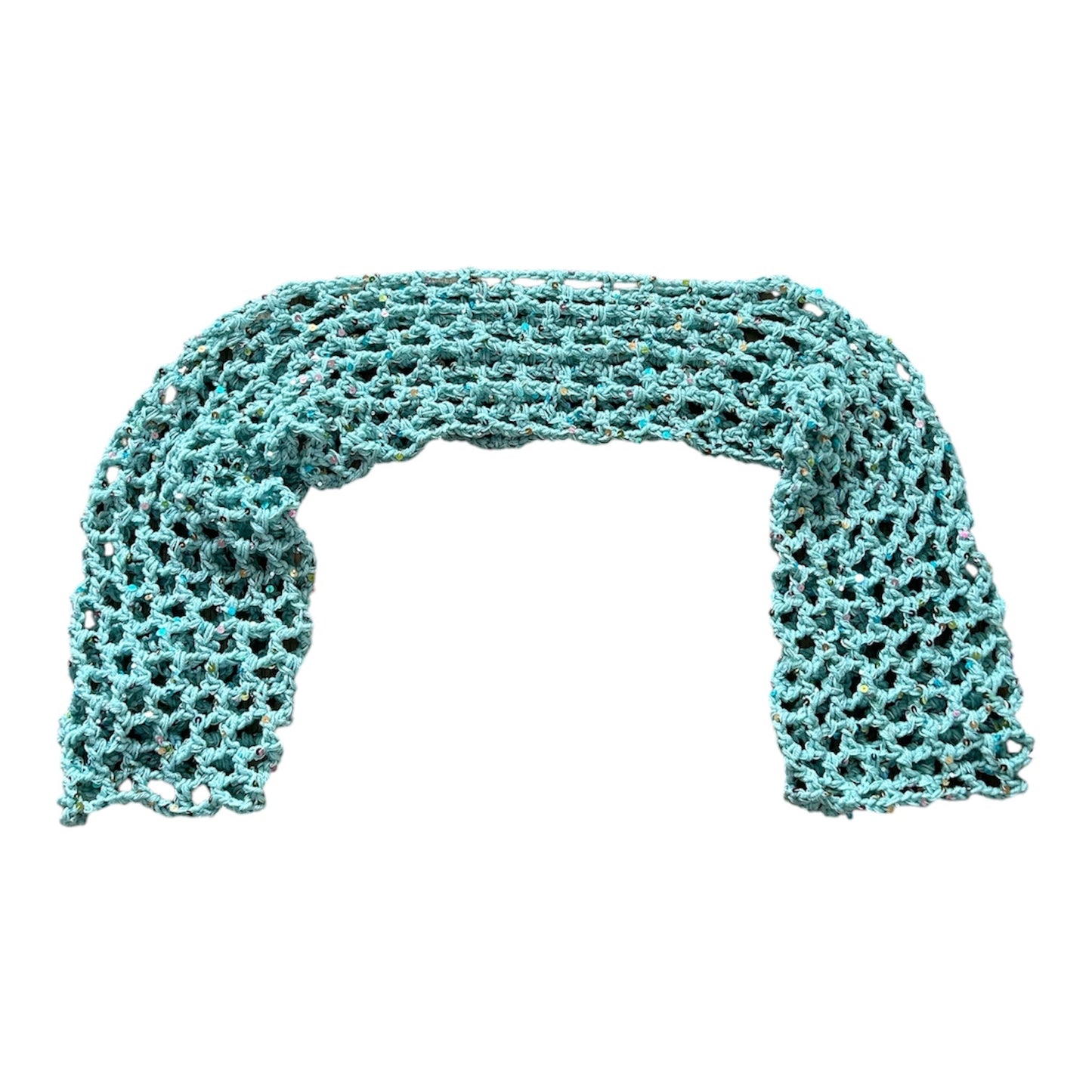 Light blue sequin shrug