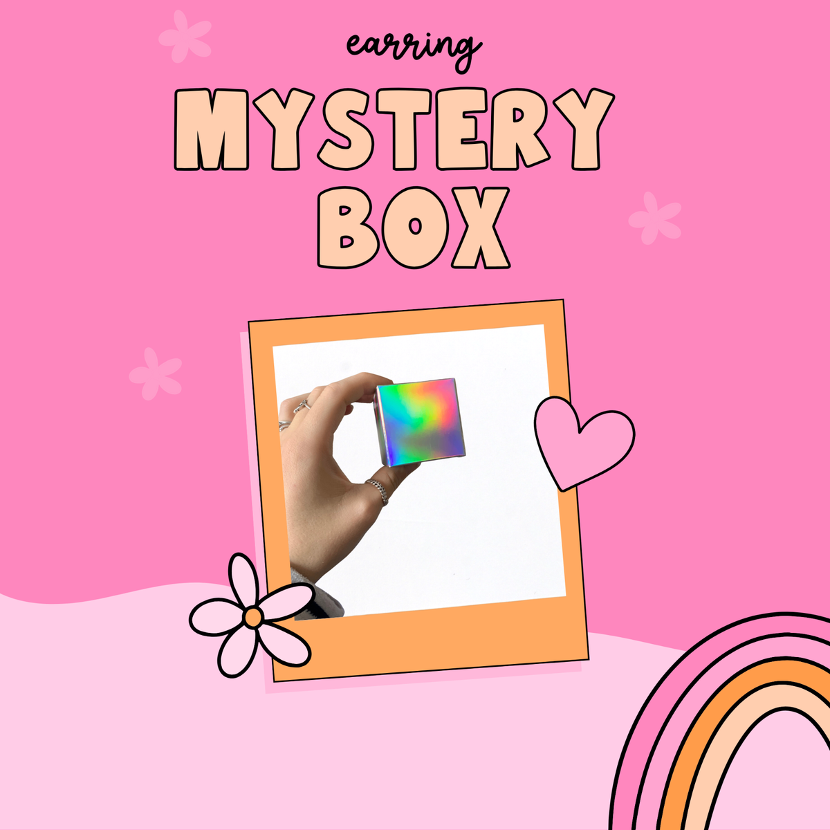 Mystery box earrings