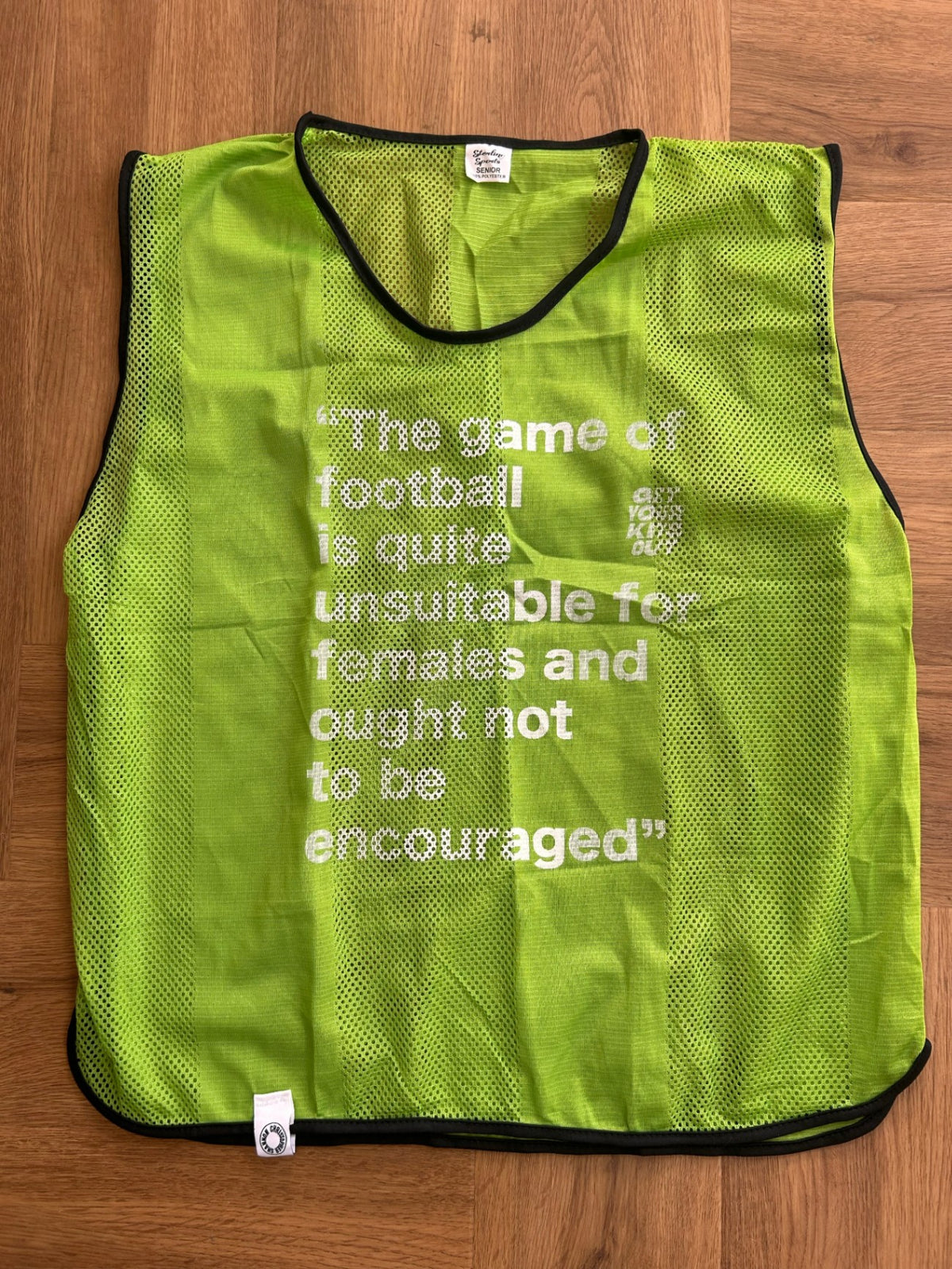 Get Your Kits Out X Christopher Shannon Upcycled Football Bib