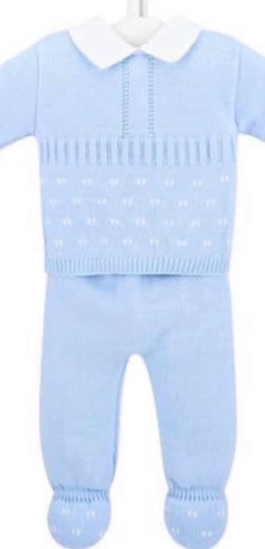 3-6m Two Piece Boys Blue Set