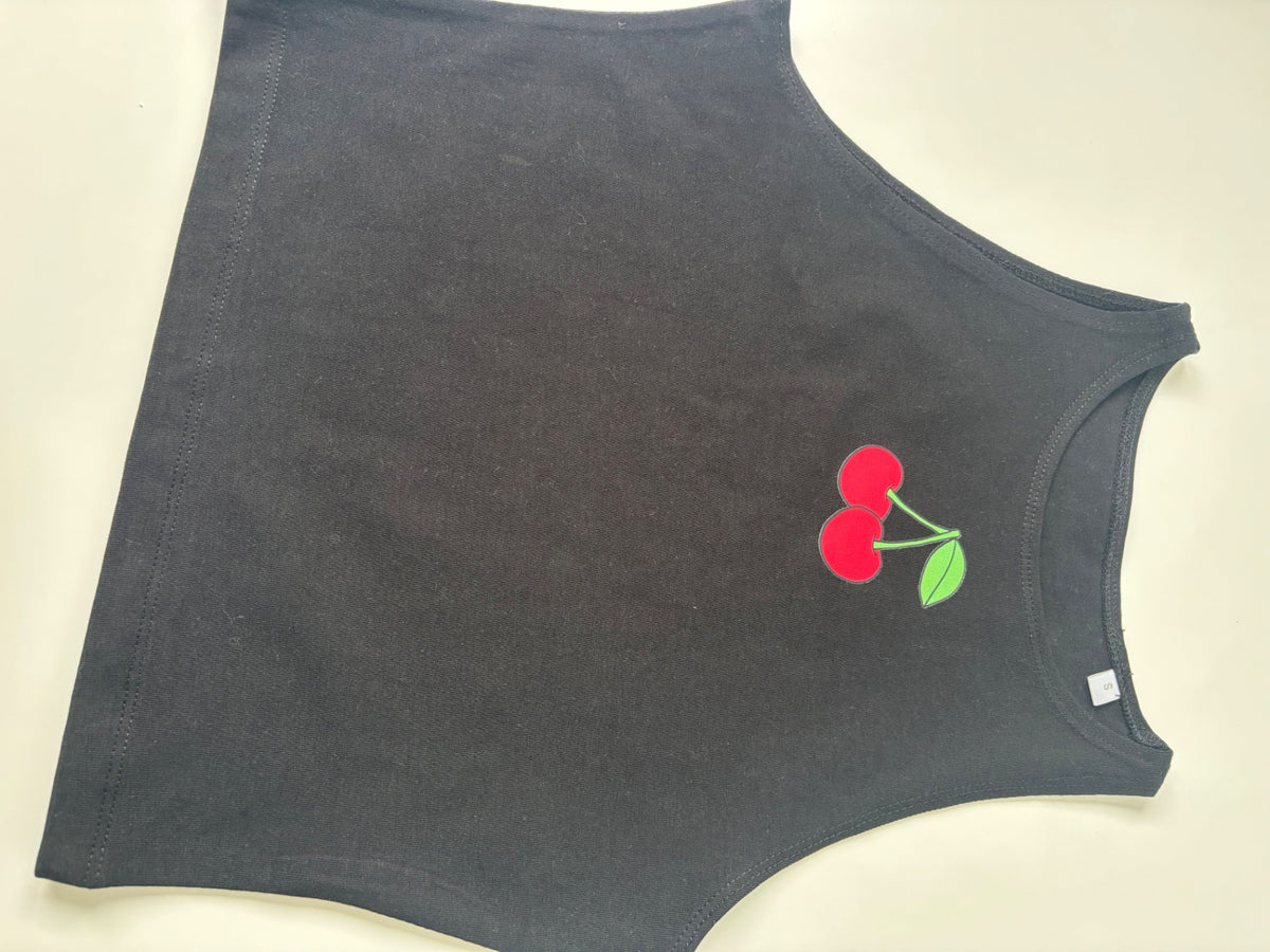 CHERRY CROP TANK TOP SMALL THE MAGIC LABEL