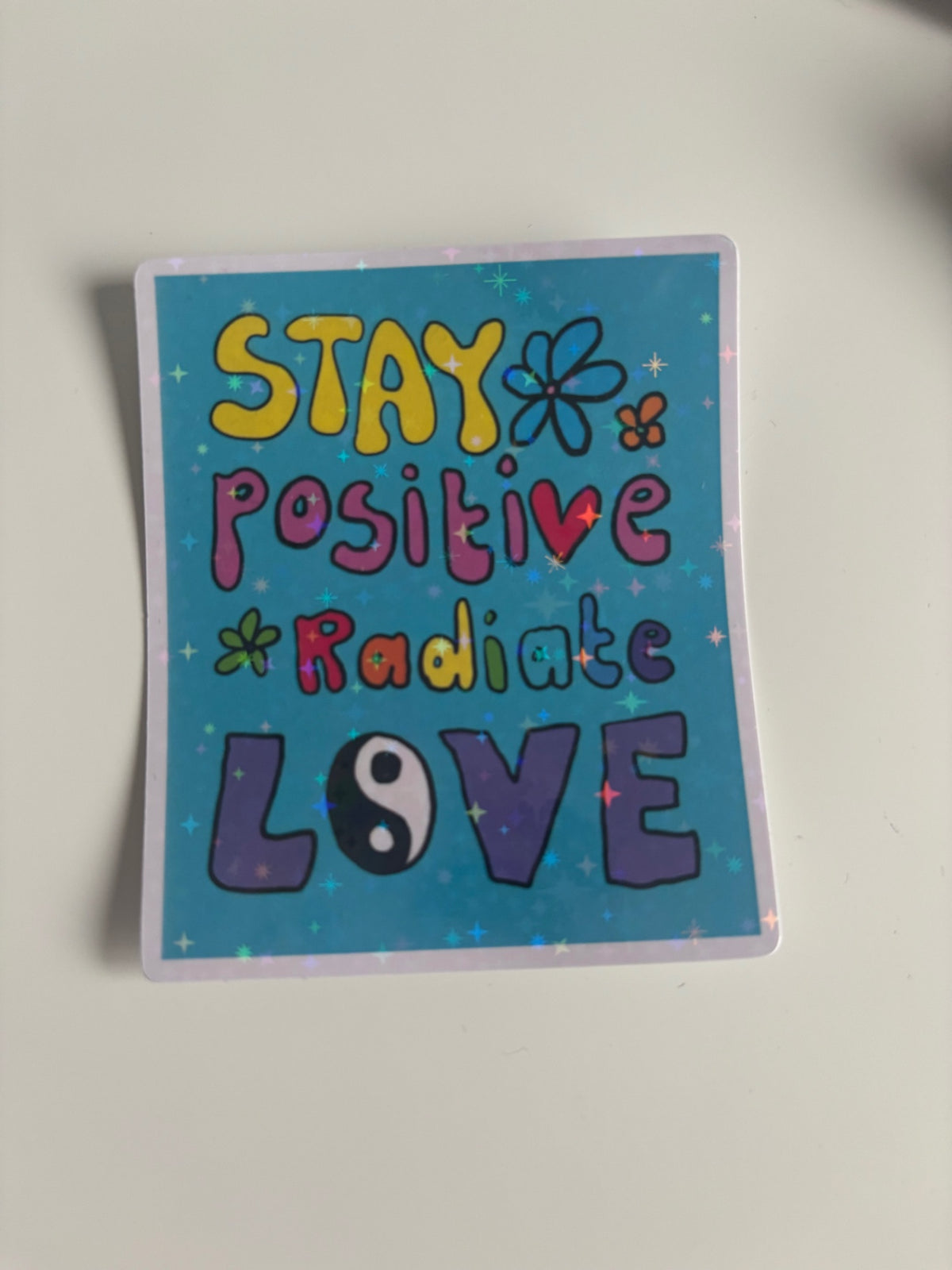 Stay positive sticker THE MAGIC LABEL