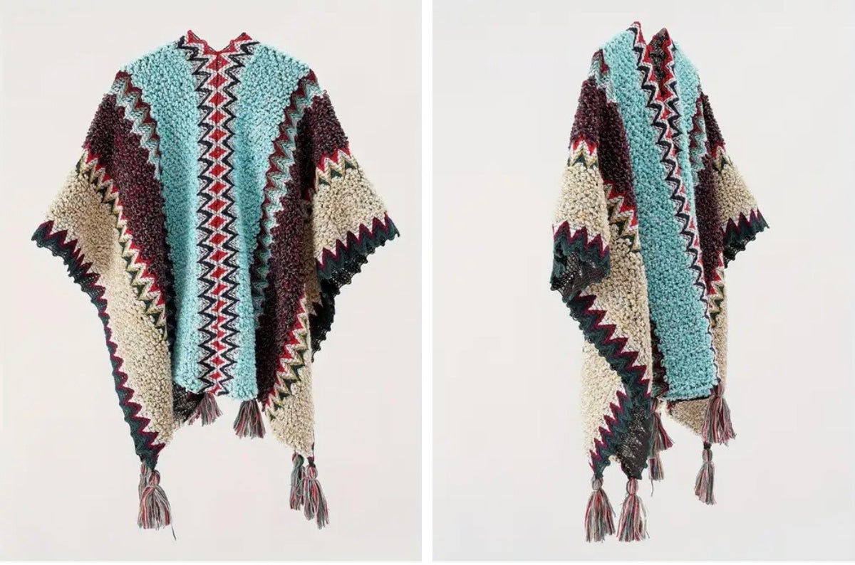 Reds Tassel Shawl