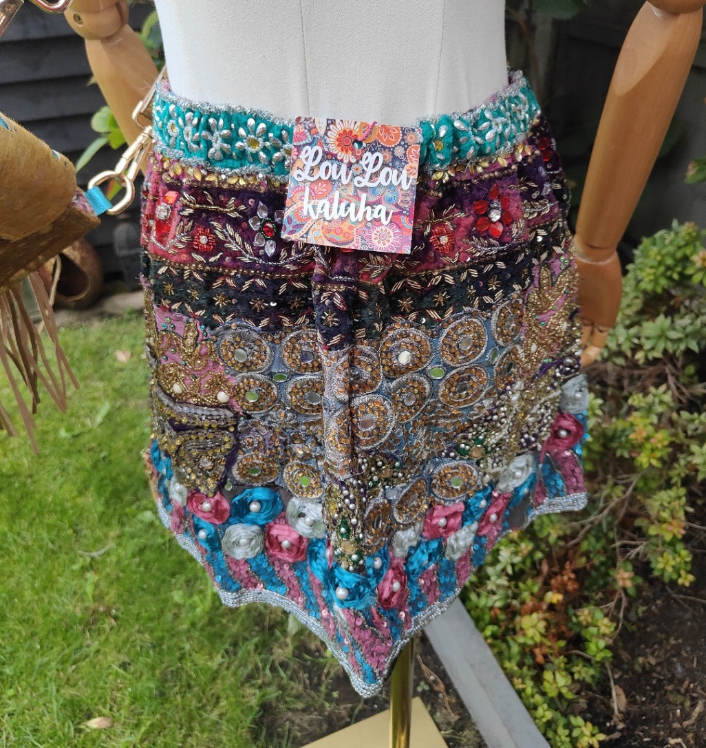Limited edition Jewelled mini skirt 26-38 waist