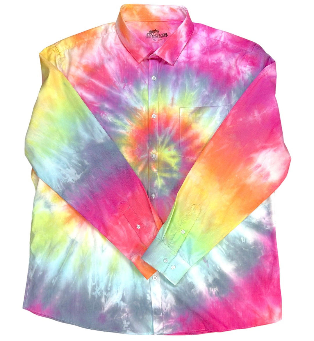 Tie Dye Shirt - Rainbow Swirl