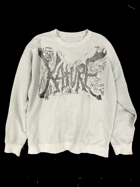 K4TURE print cream sweatshirt