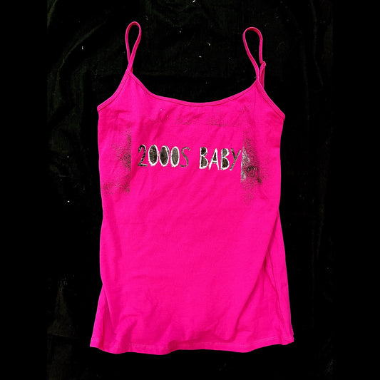 Hot pink 2000’s baby cami top