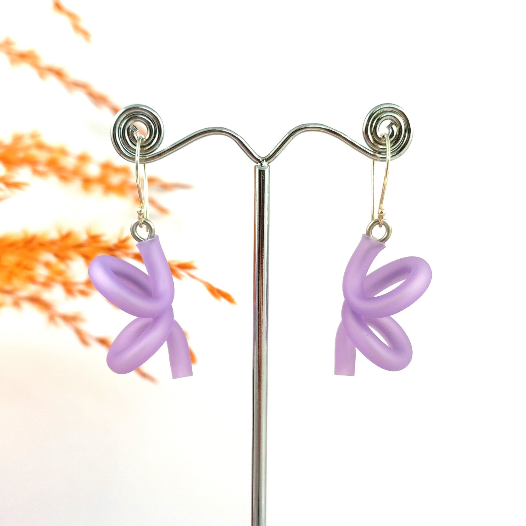 Lilac Carl earrings