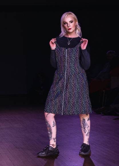 Zip up pinny dress