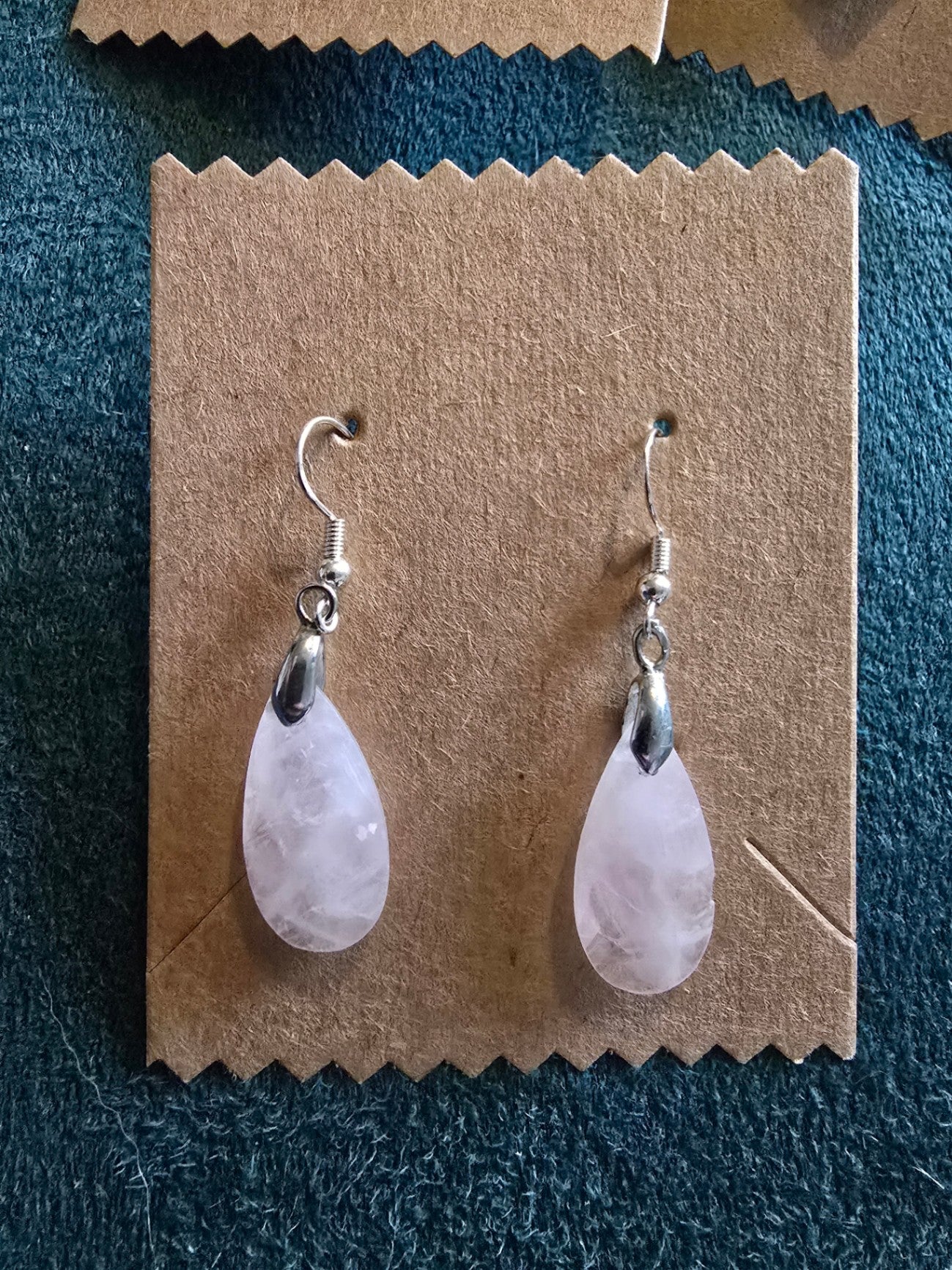 Roae quartz earrings 