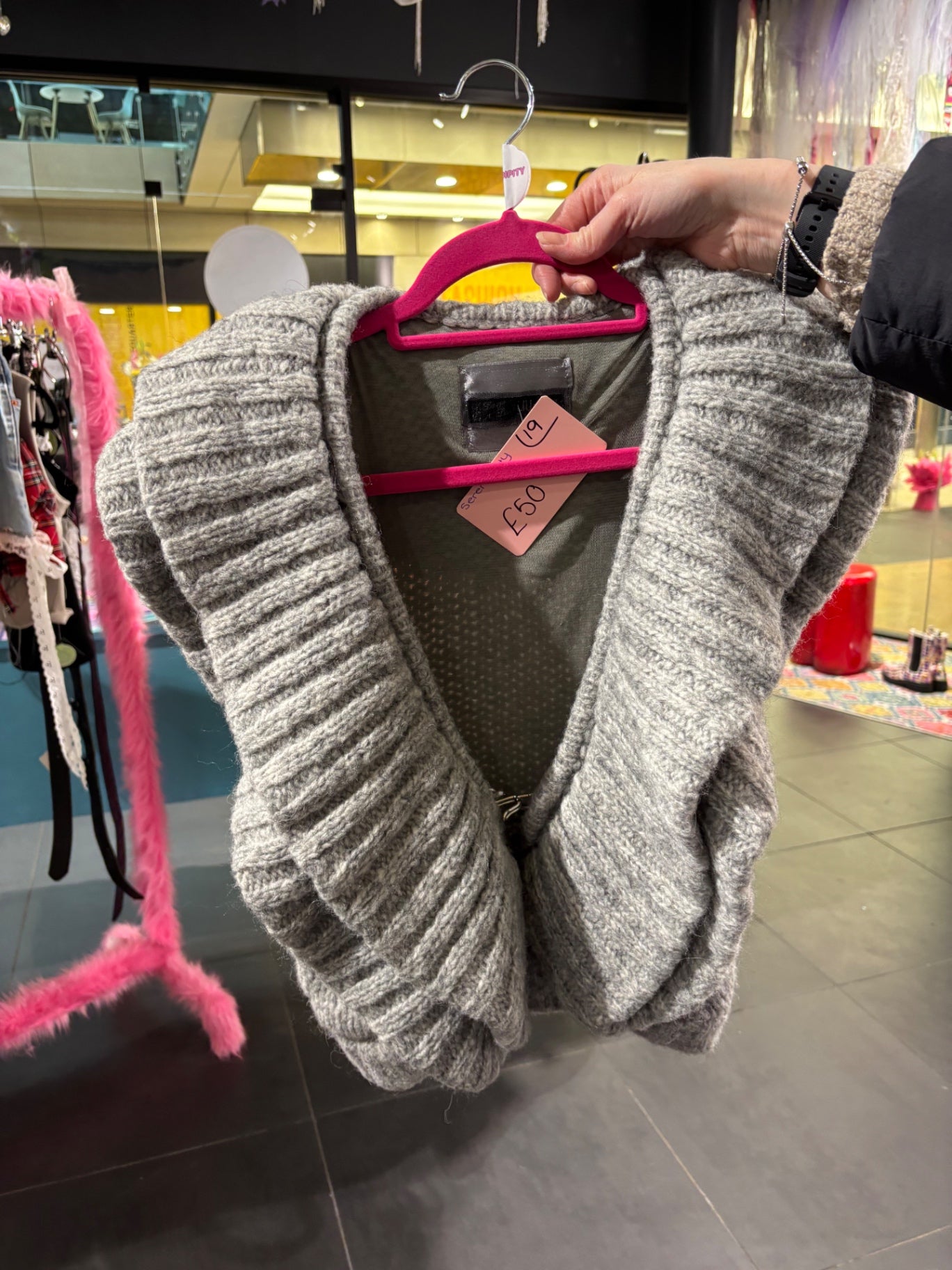 Grey cardigan 