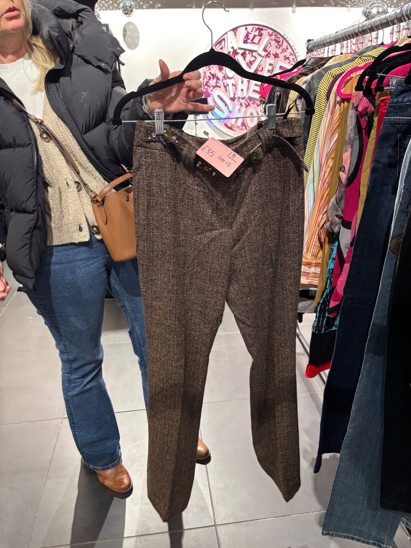 Brown trousers