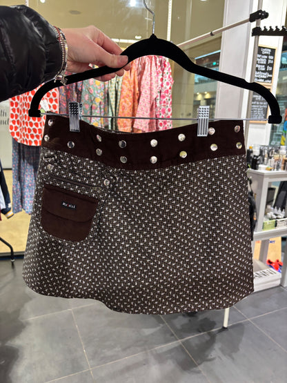 Reversible mini skirt