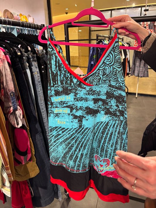 Blue funky dress