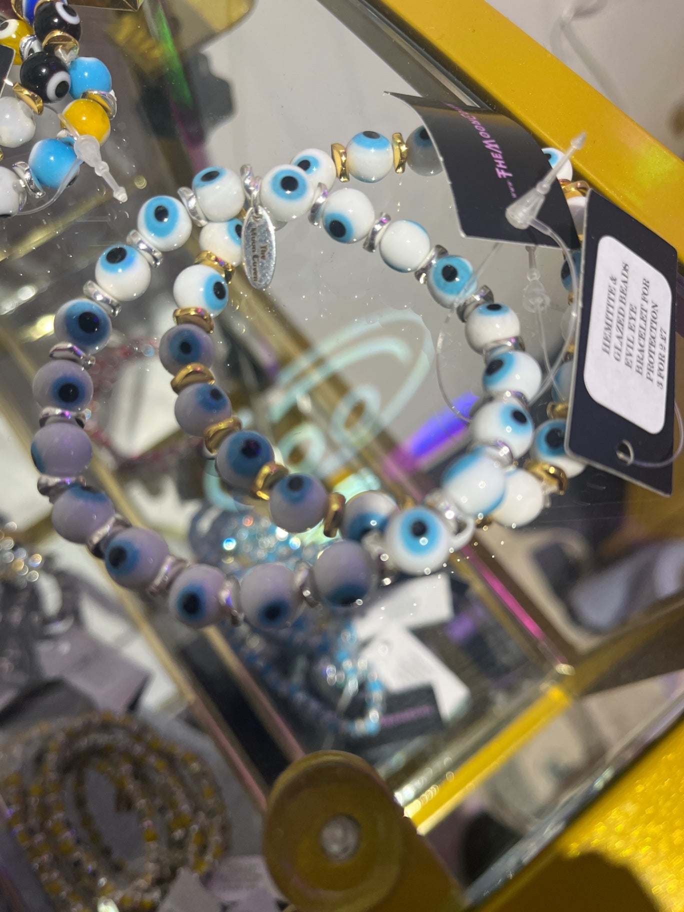 Lucky eye bracelet white