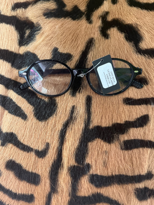 Anti Blue Light Glasses Preppy Black