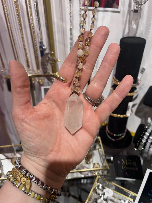 Citrine prayer beads