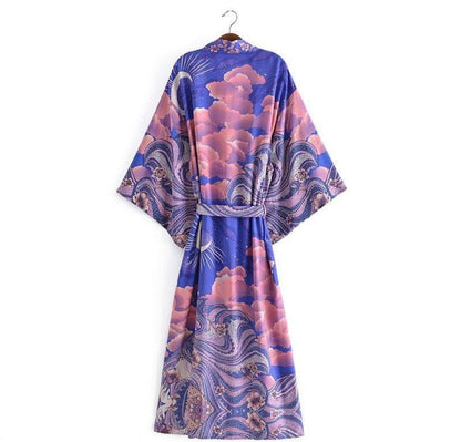 Purple Luna Night Kimono