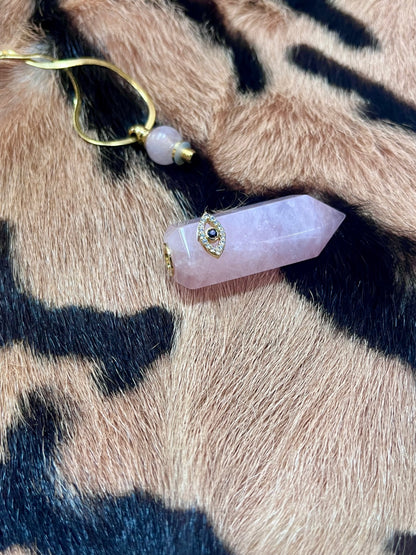 Rose Quartz Lucky Eye Perfume Bottle