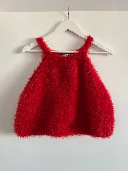 Red Knit Top