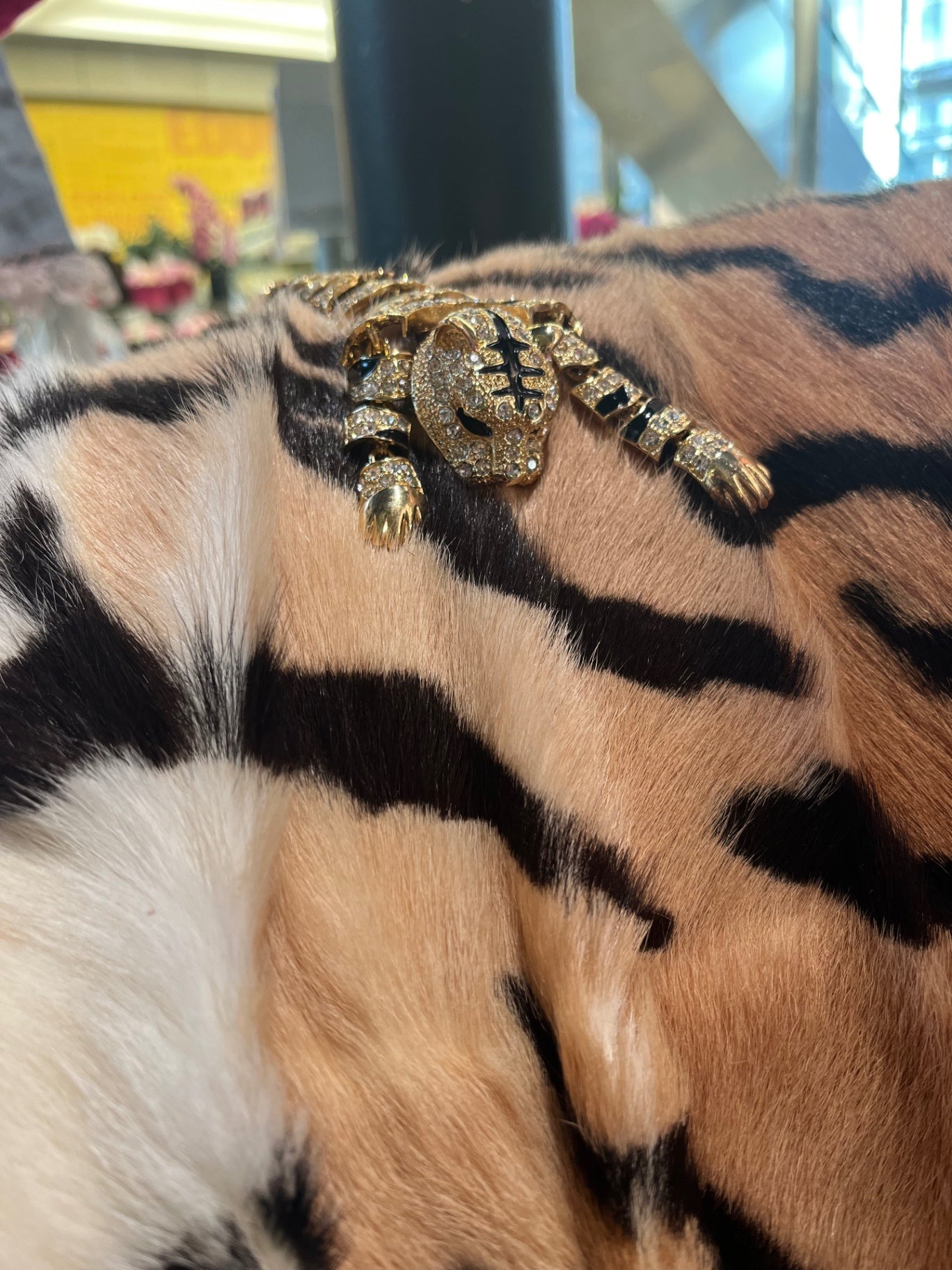 Leopard Crystal Brooch