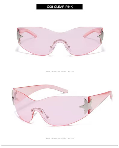 Y2K Pink Star Sunnies